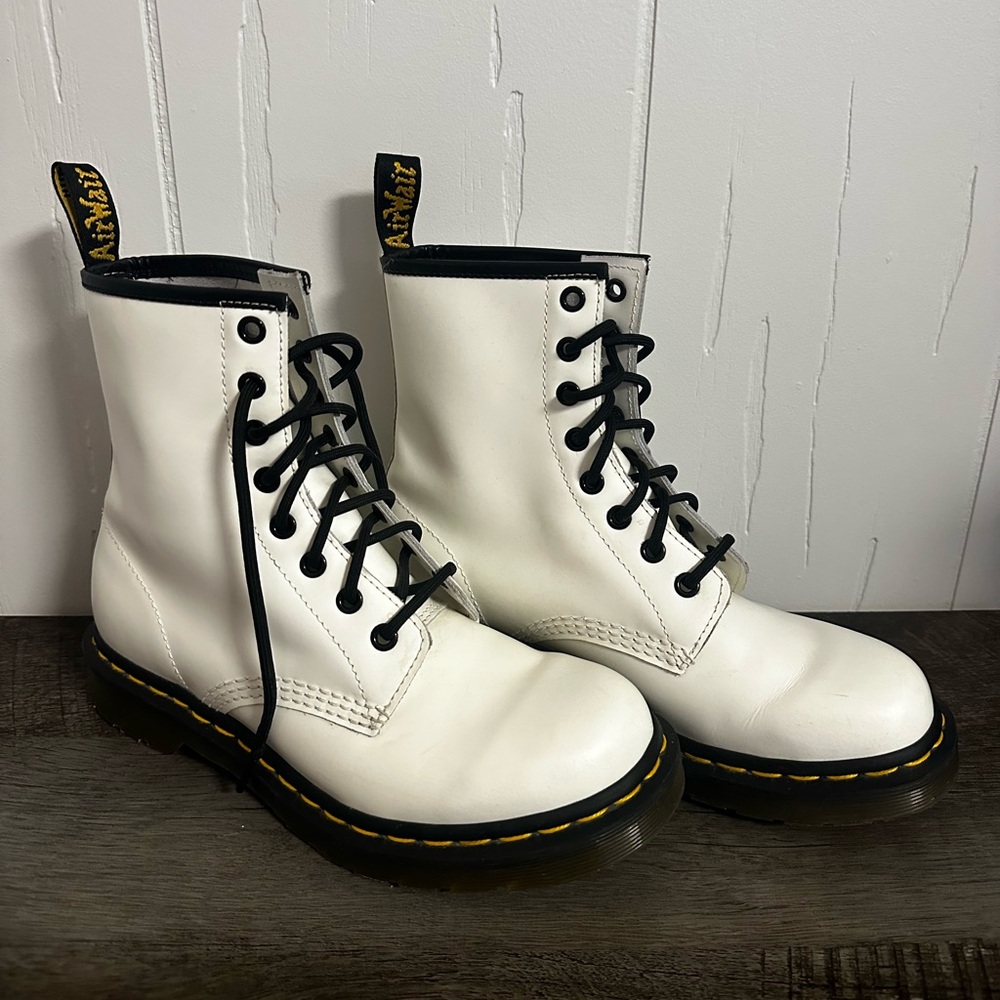White Dr.Martens boots